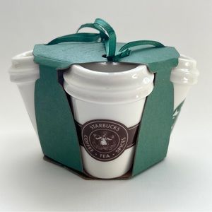 NEW 2016 Starbucks Siren Cup Ornaments 4 Pack